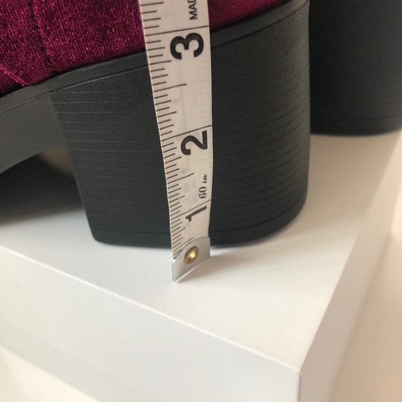 Wine Velvet Boots - Picture 8 of 8